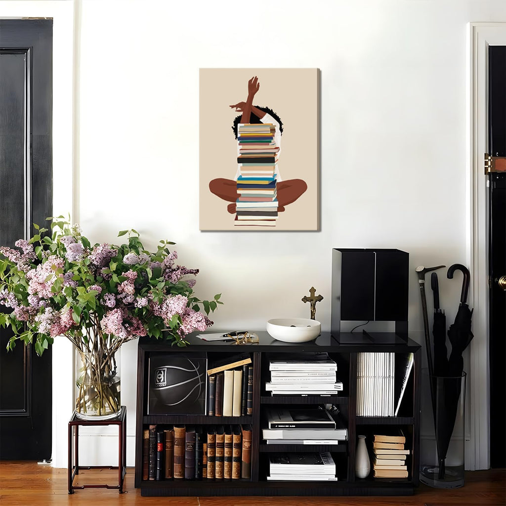 Framed Modern Black Canvas Wall Art — 12" - View 6