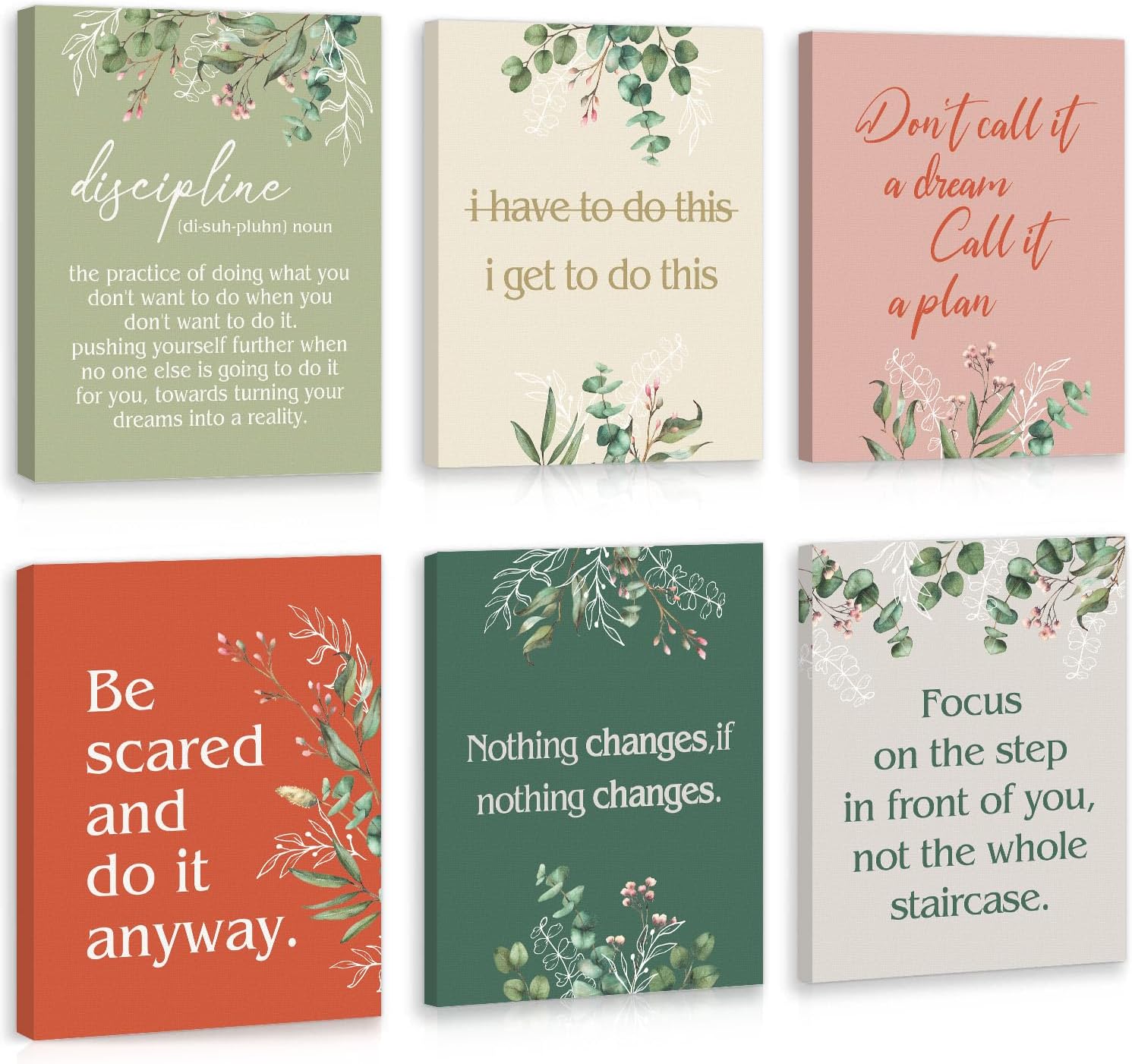 Framed Metal Wall Art — 6" — Teamwork inspirational quote - 8x10 inches