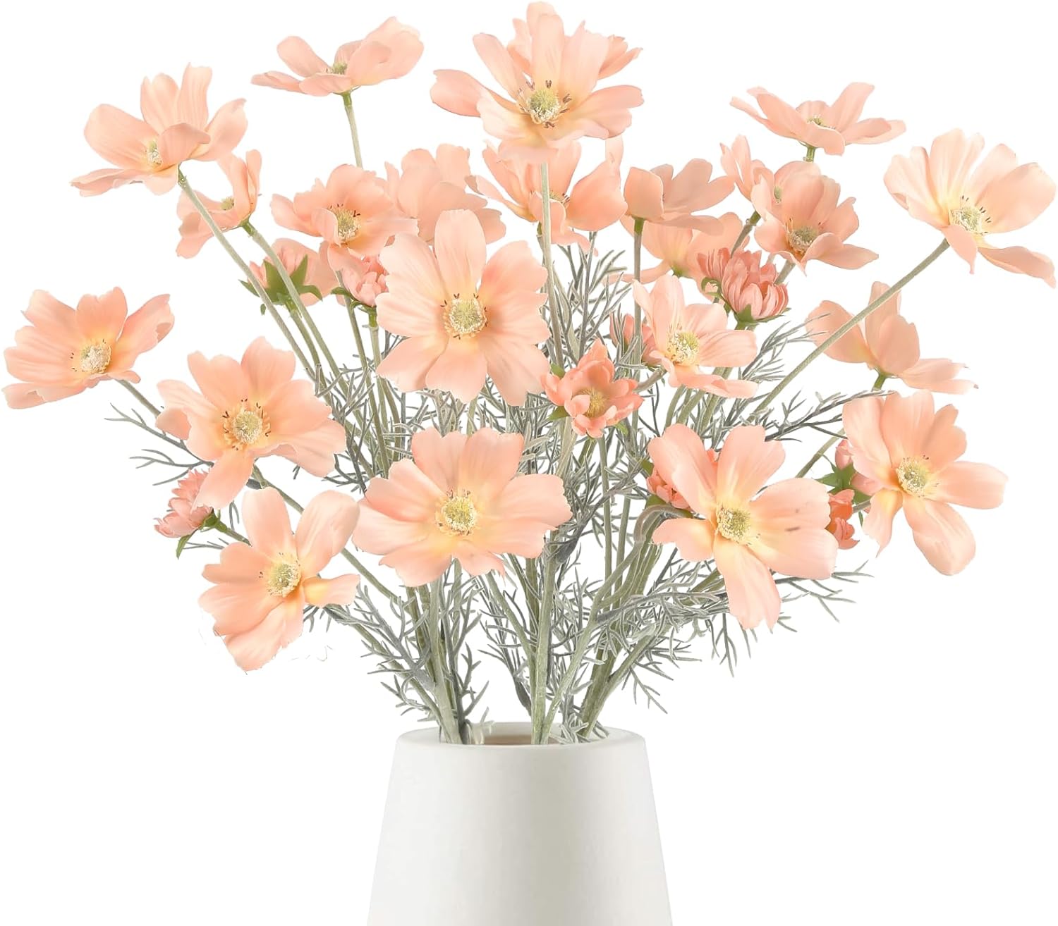 Blue Artificial Plant — 24" — Peach Coral