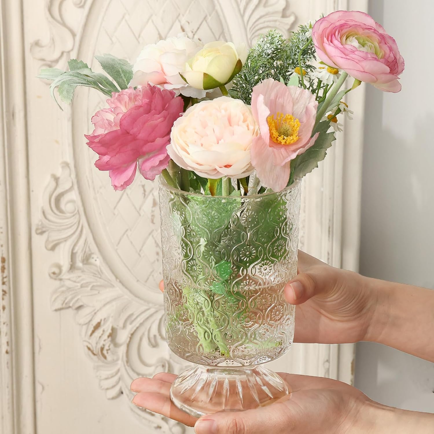 Vintage Glass Vase — 7" - View 4