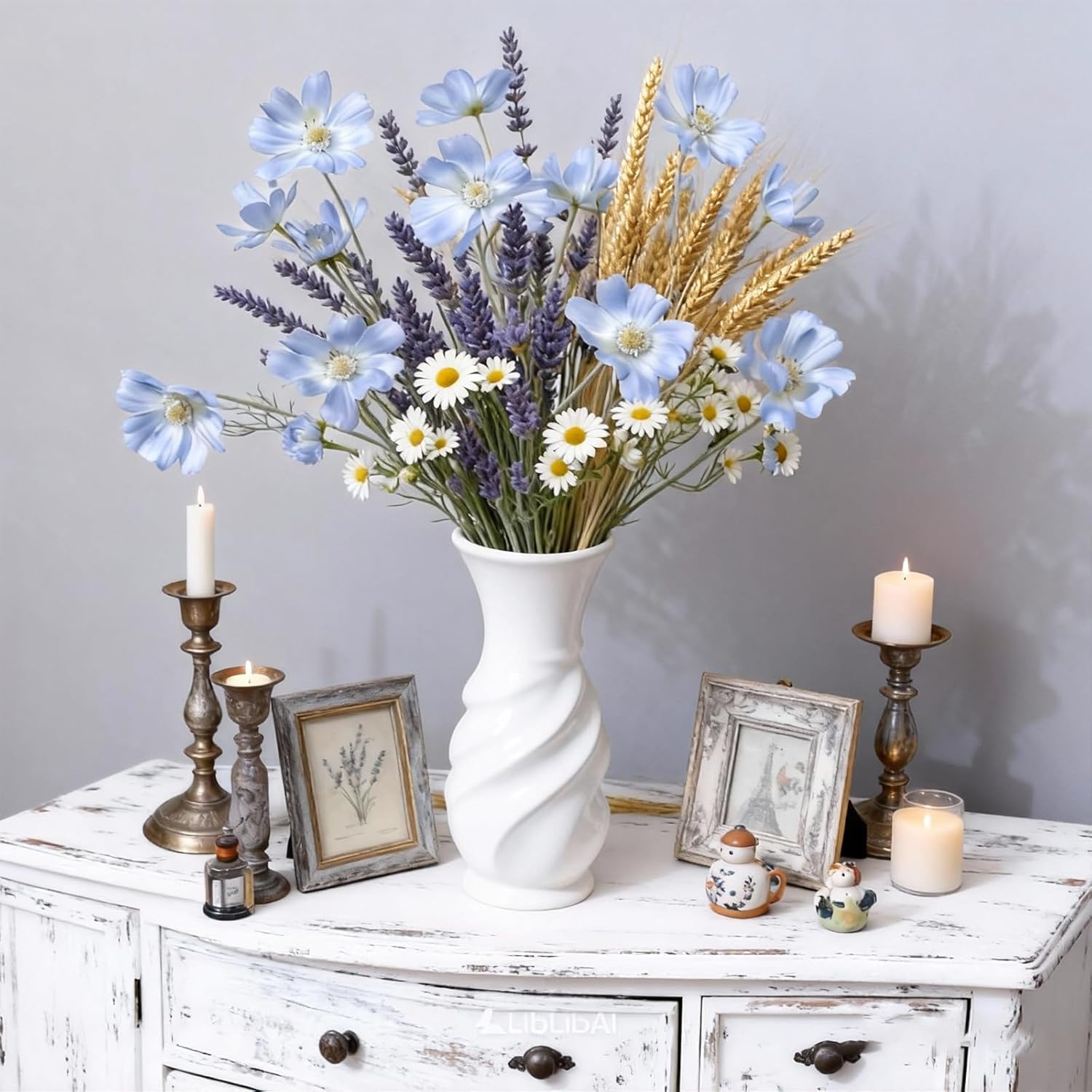 Blue Artificial Plant — 24" - View 7