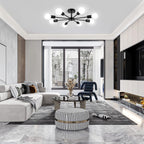 Modern Metal Chandelier — 8-Light - View 3