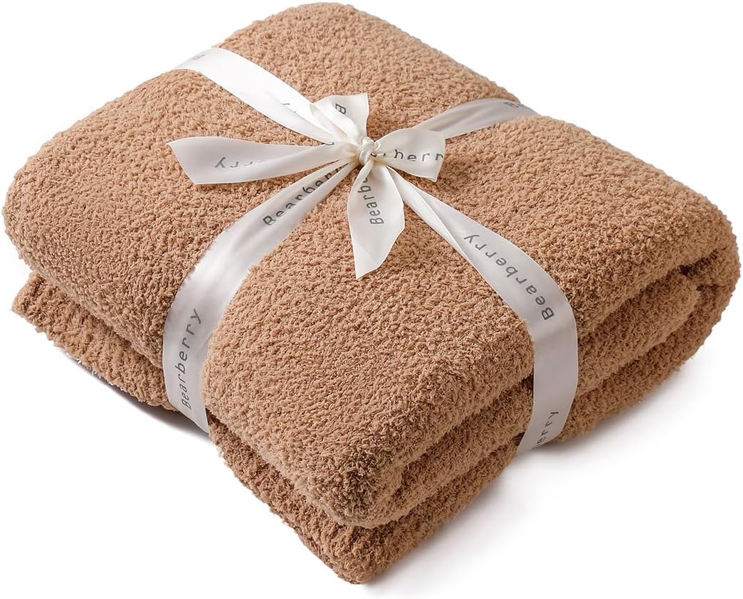 Beige Throw Pillow — Camel