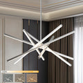 Dimmable Luxe Black Chandelier — Silver
