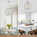 Modern Black Chandelier — 6-Light - View 6