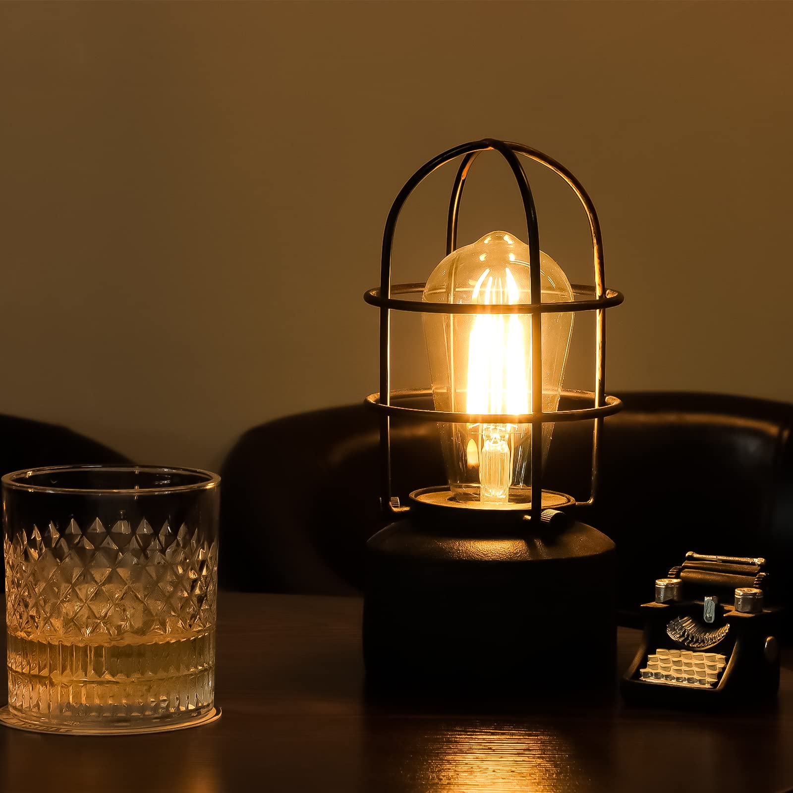 Dimmable Farmhouse Metal Bedside Lamp