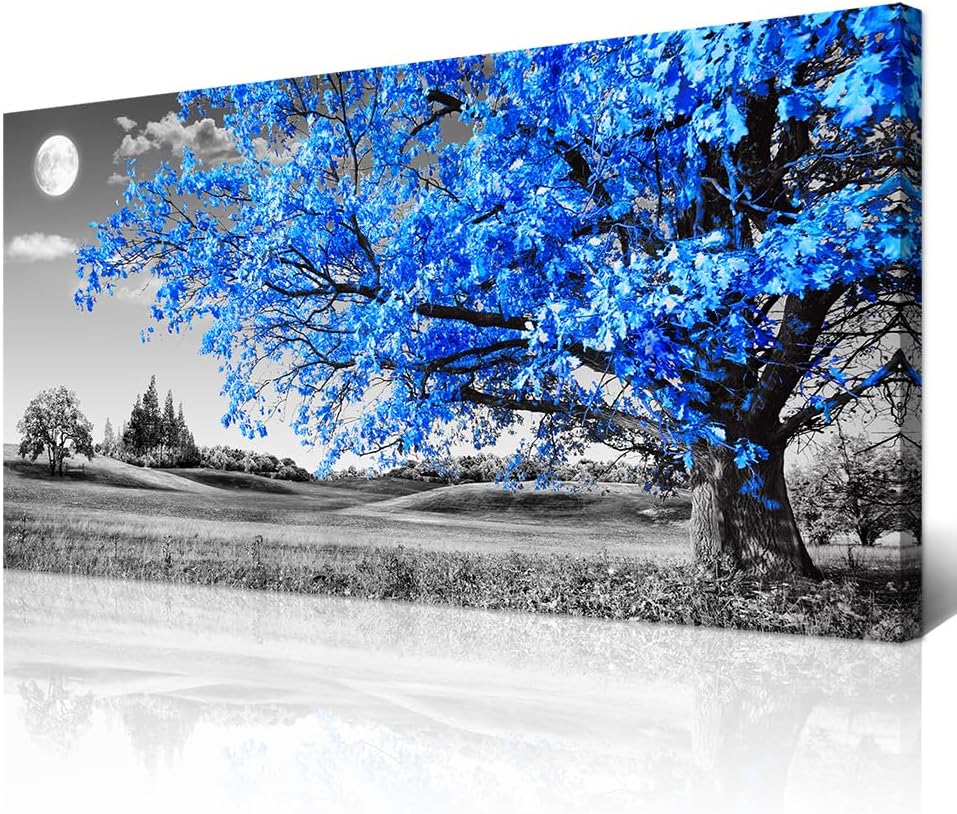 Vintage Farmhouse Blue Wall Decor — 40" — 40"L x 20"W