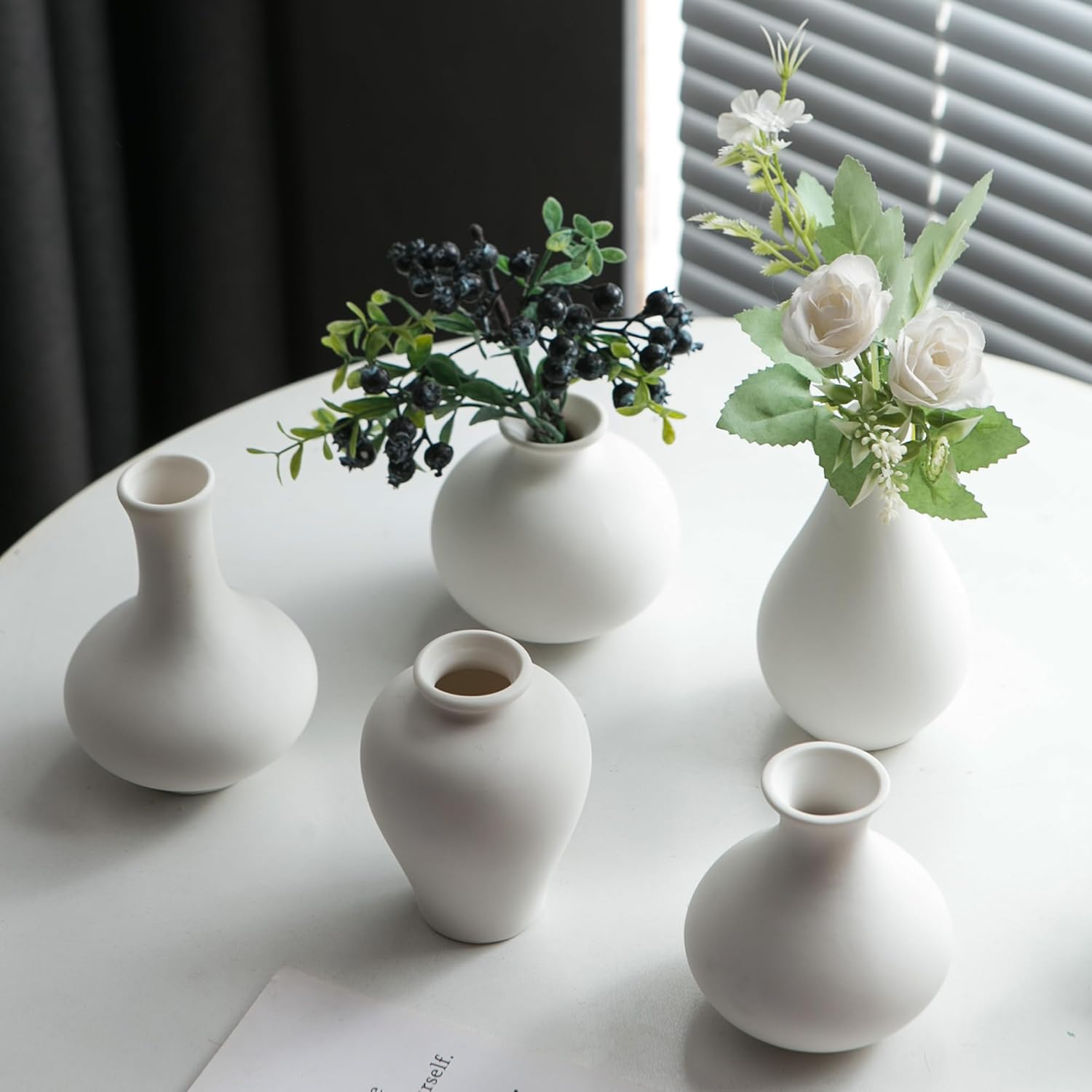 Farmhouse Black Decorative Vase — Set of 5 - View 5