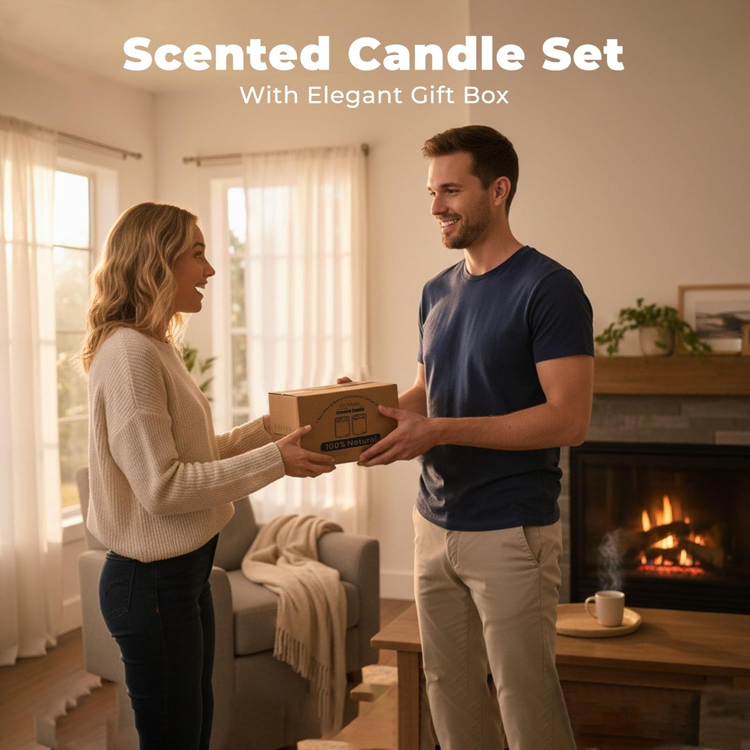 Luxe Purple Scented Candle - View 7