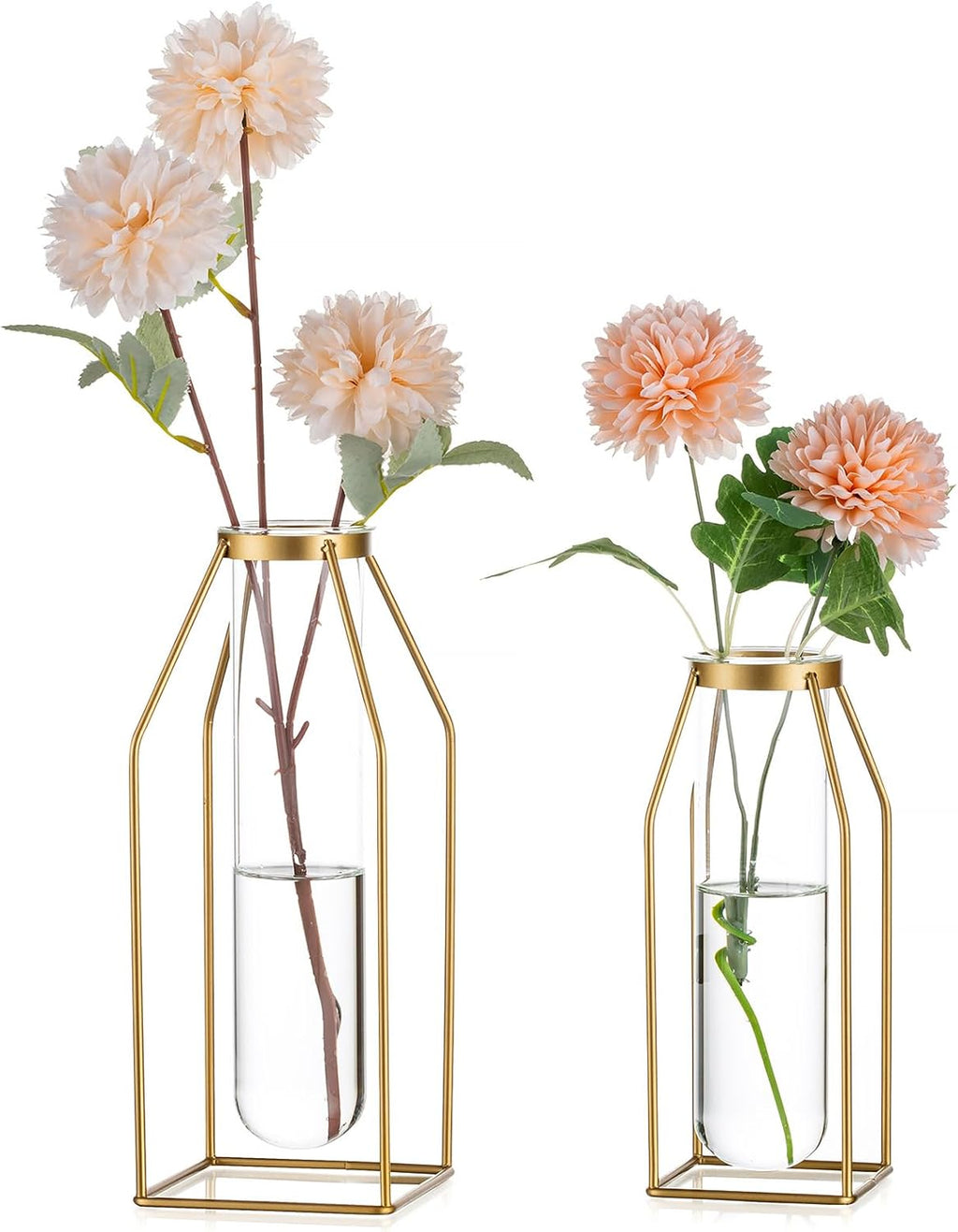 Luxe Metal Flower Vase — 8" - View 8