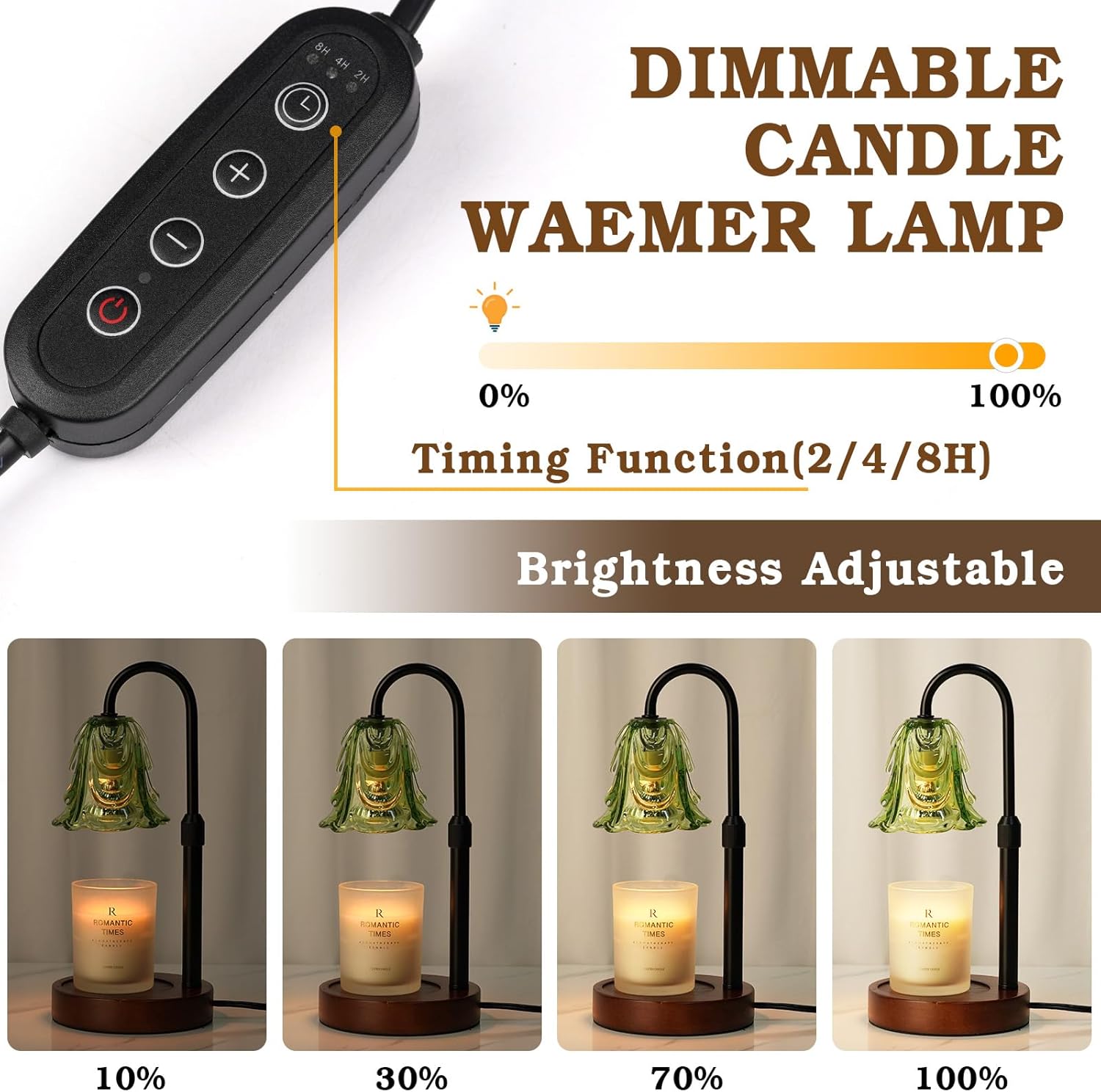 Dimmable Black Table Lamp - View 3
