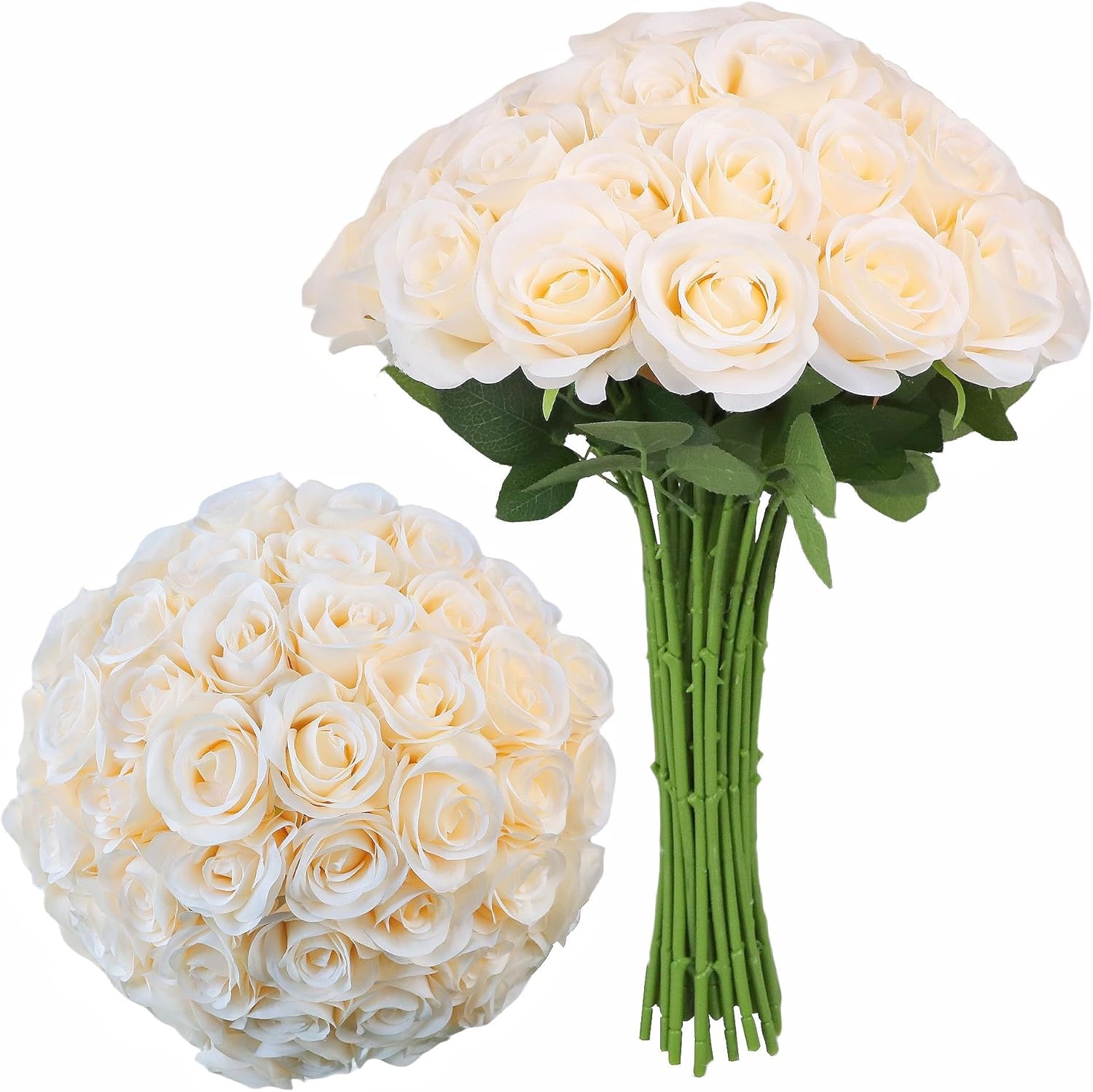 Beige Artificial Flowers — Champagne