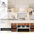 Round Luxe Black Chandelier — 20" - View 3