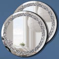 Round Luxe Glass Mirror — 20" — 12"L x 12"W (2 Pack)