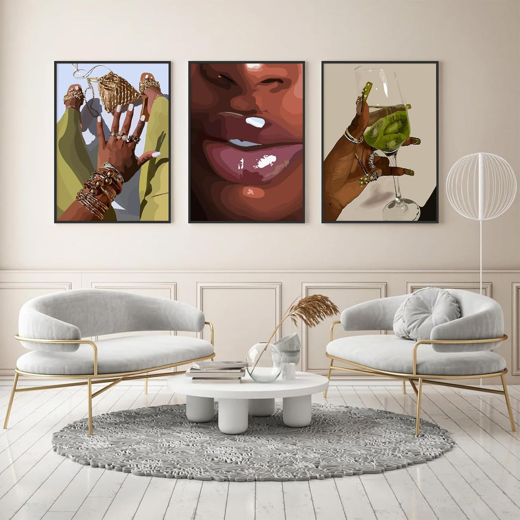 Unframed Black Wall Decor — 12" - View 4