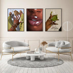 Unframed Black Wall Decor — 12" - View 4