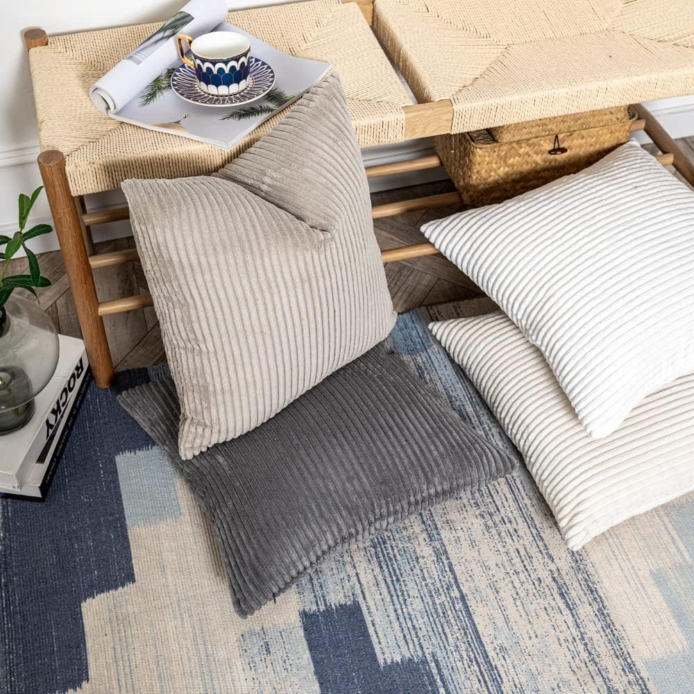 Velvet Boho Fabric Pillow Cover — 18" - View 6