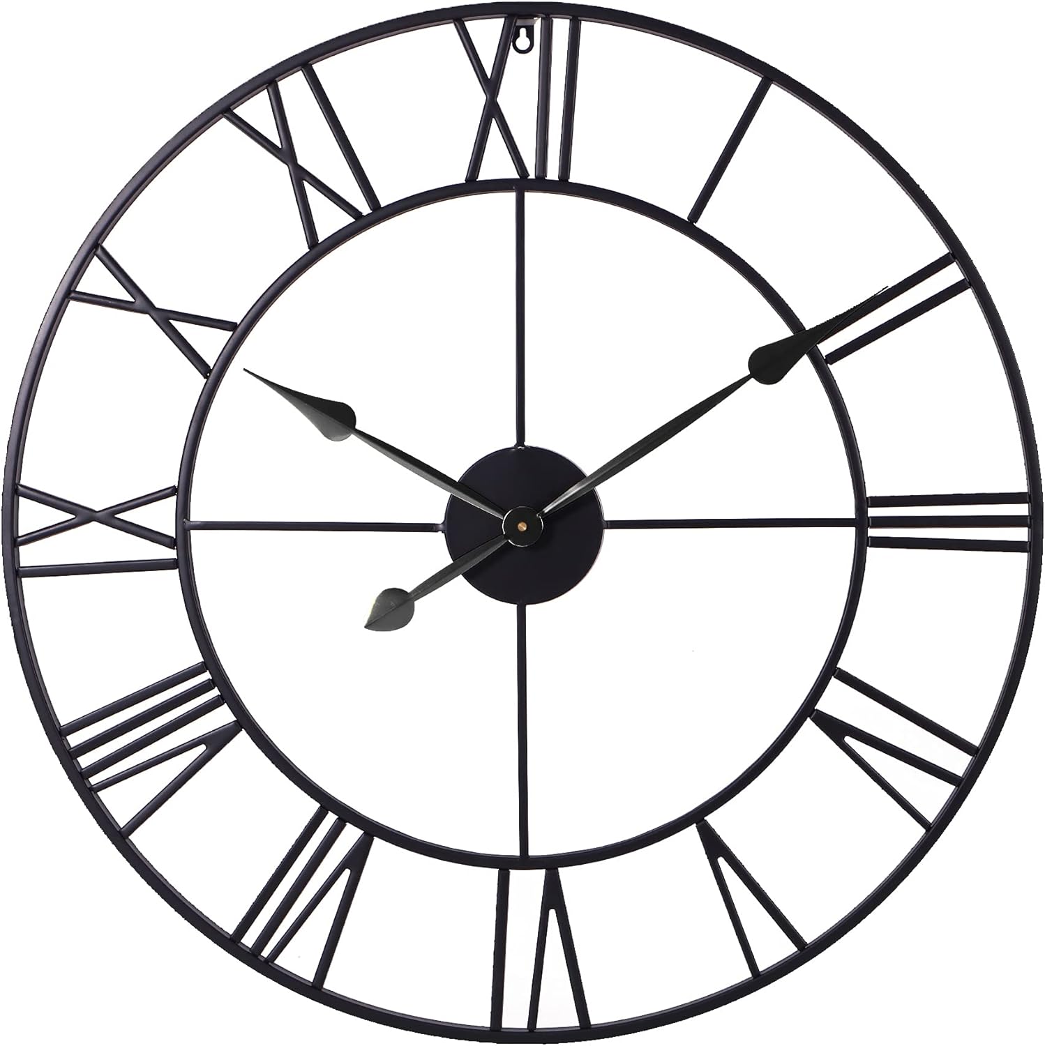 Modern Black Wall Clock — 30" — Modern Black