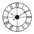 Modern Black Wall Clock — 30"