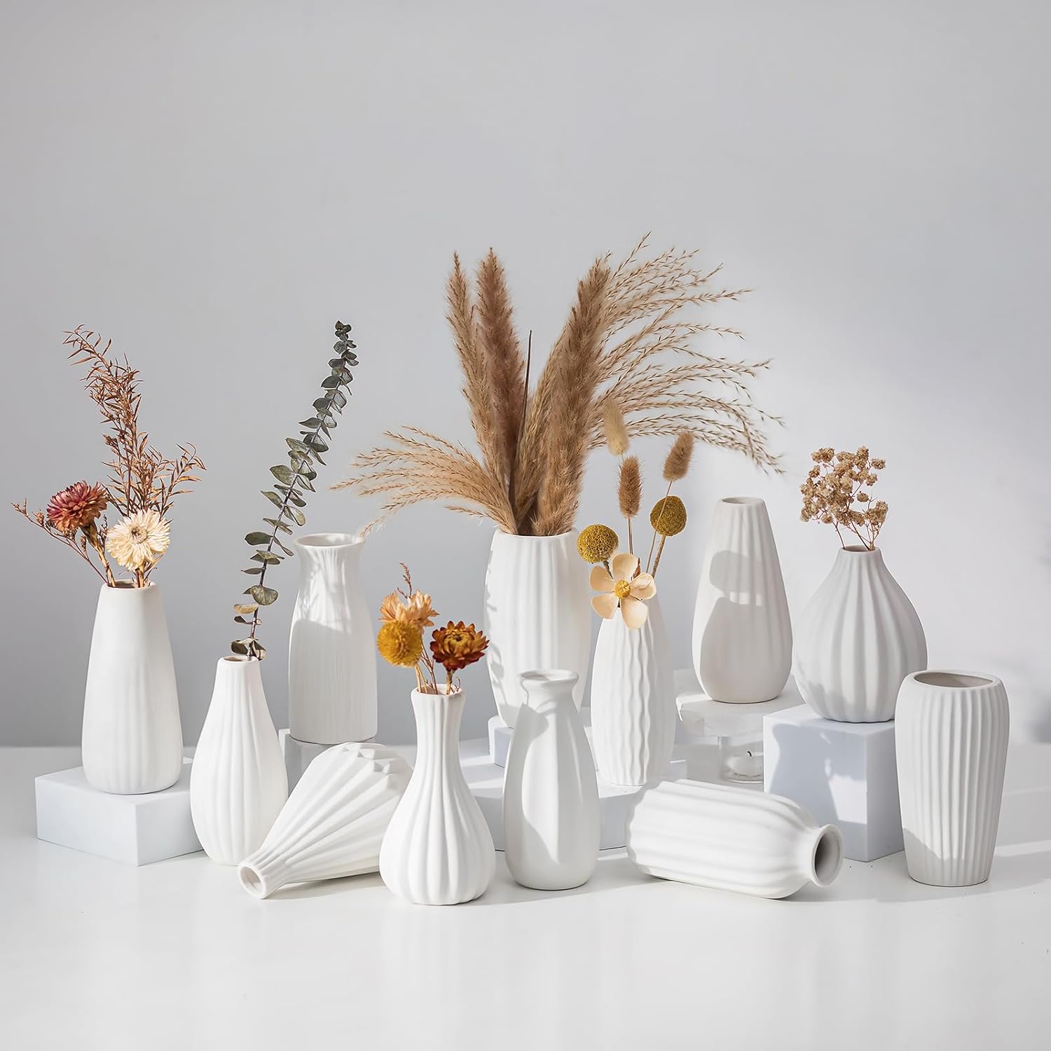 White Vase — Set of 4 — White