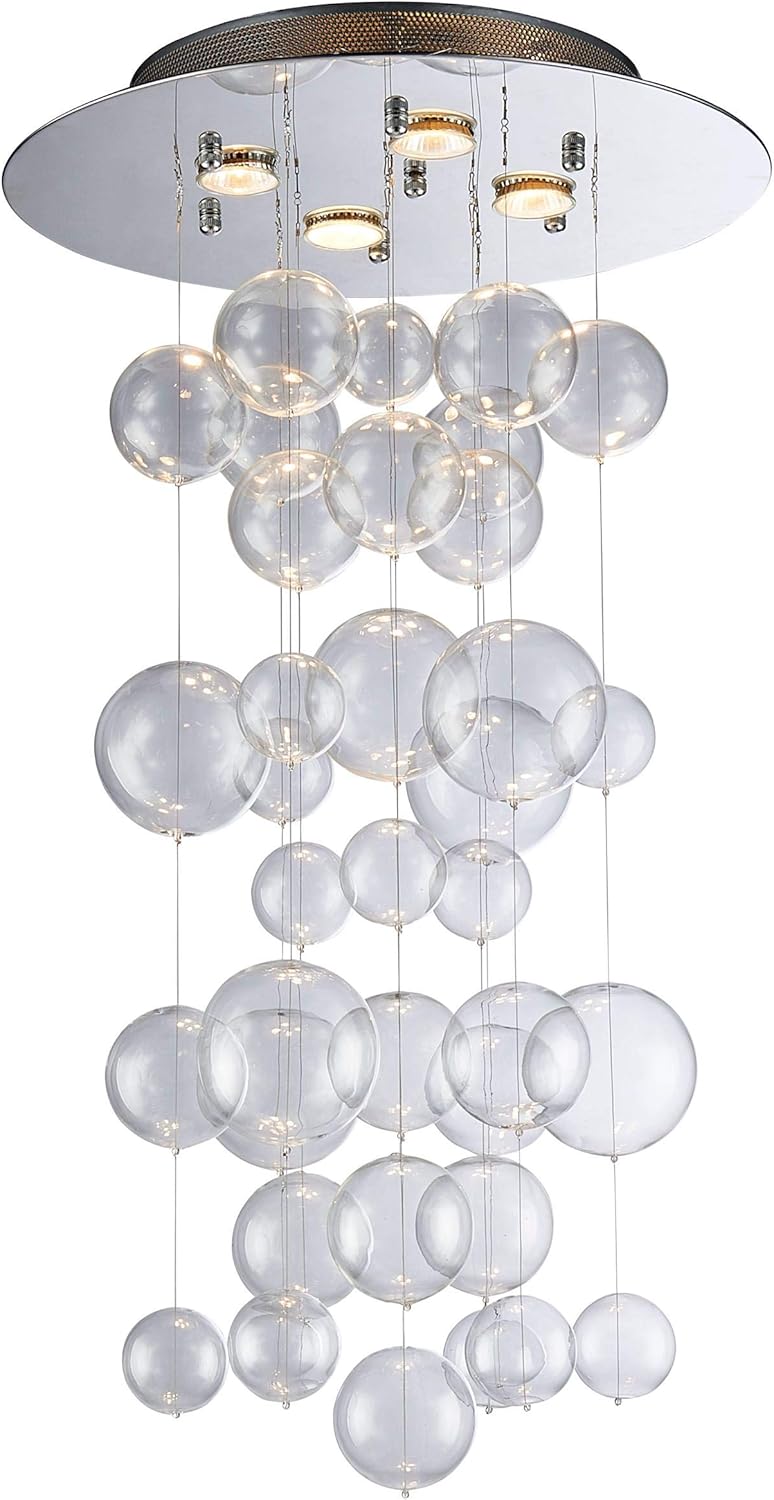 Modern Gold Chandelier - View 2