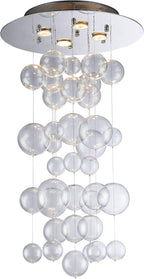 Modern Gold Chandelier - View 2
