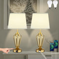 USB Luxe Gold Bedside Lamp — Gold