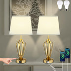USB Luxe Gold Bedside Lamp — Gold