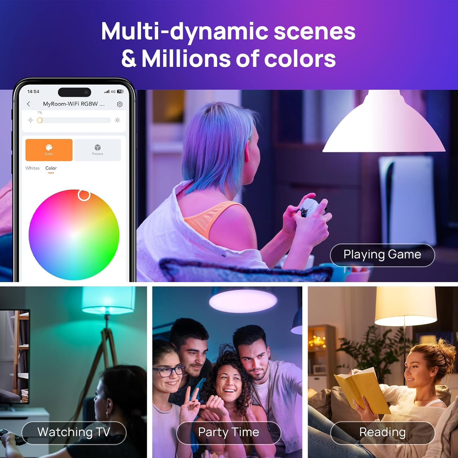 WiFi Metal Smart Light Bulb - View 4