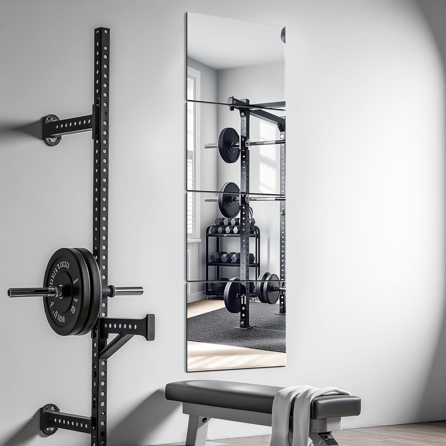 Glass Wall Mirror — 12" — Frameless
