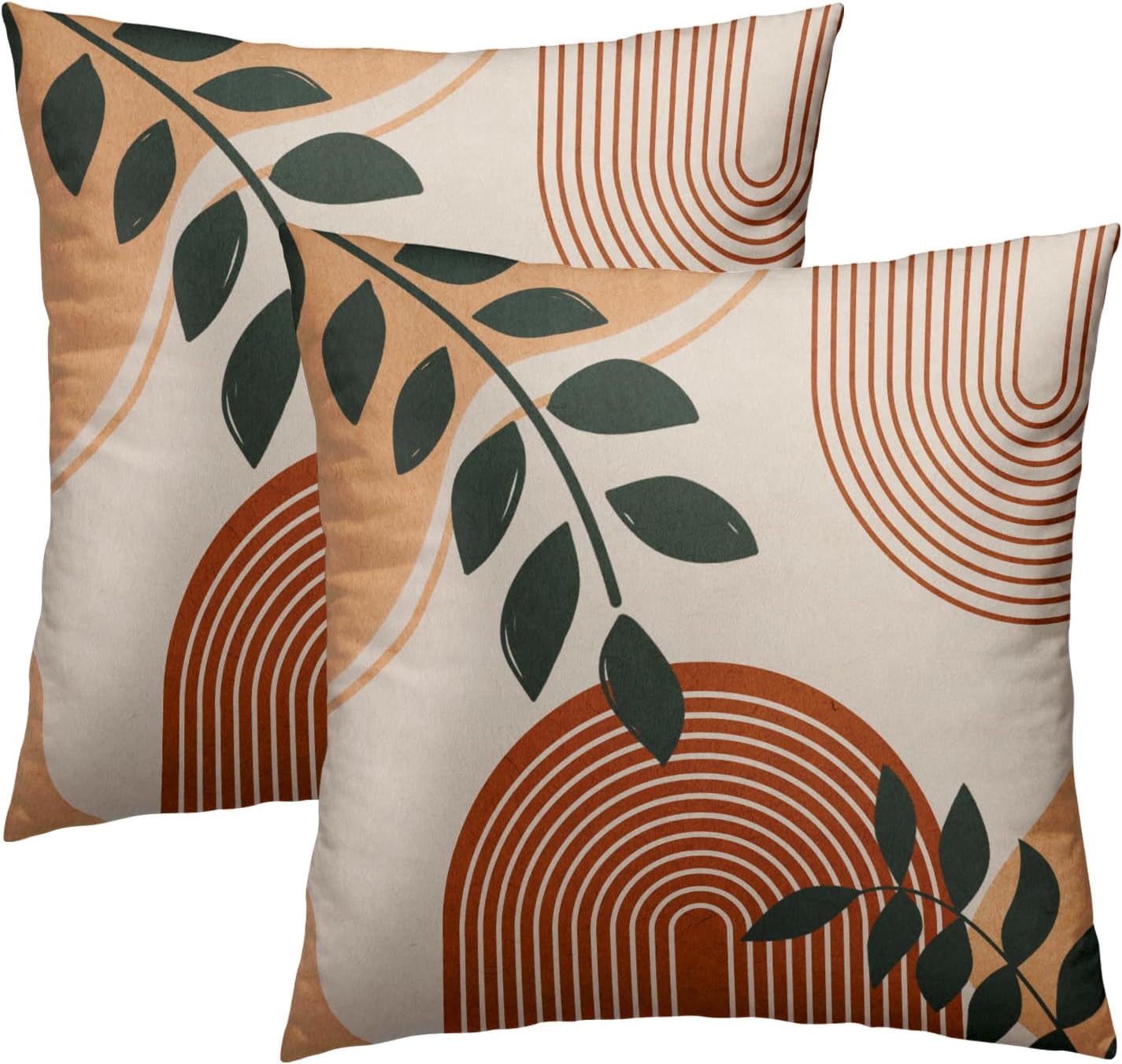 Boho Black Throw Pillow Cover — 16" — 20" x 20" (Pack of 1)