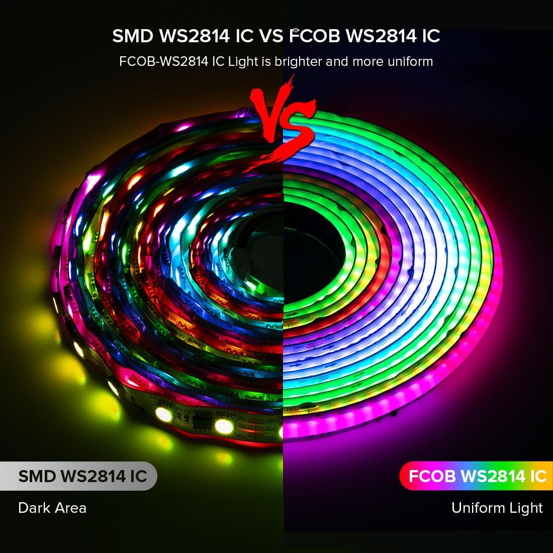 Smart Beige LED Strip Light - View 3
