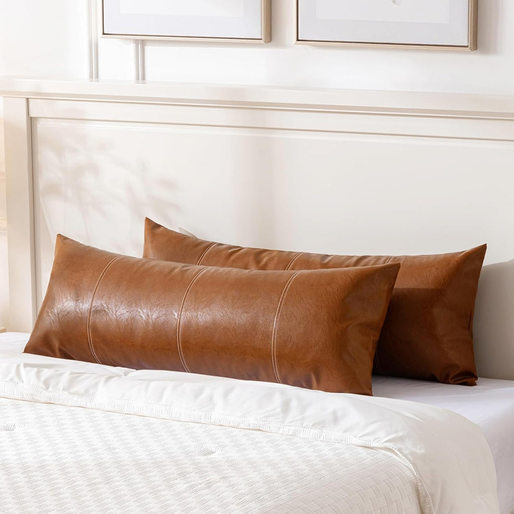 Lumbar Boho Beige Throw Pillow Cover — 36" - View 5