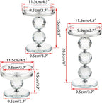 Luxe Glass Pillar Candle — Set of 3 - View 3
