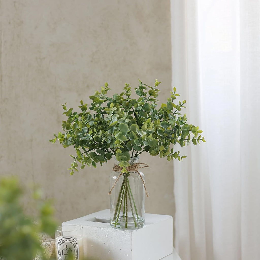 Farmhouse Glass Artificial Plant — 14" - View 9