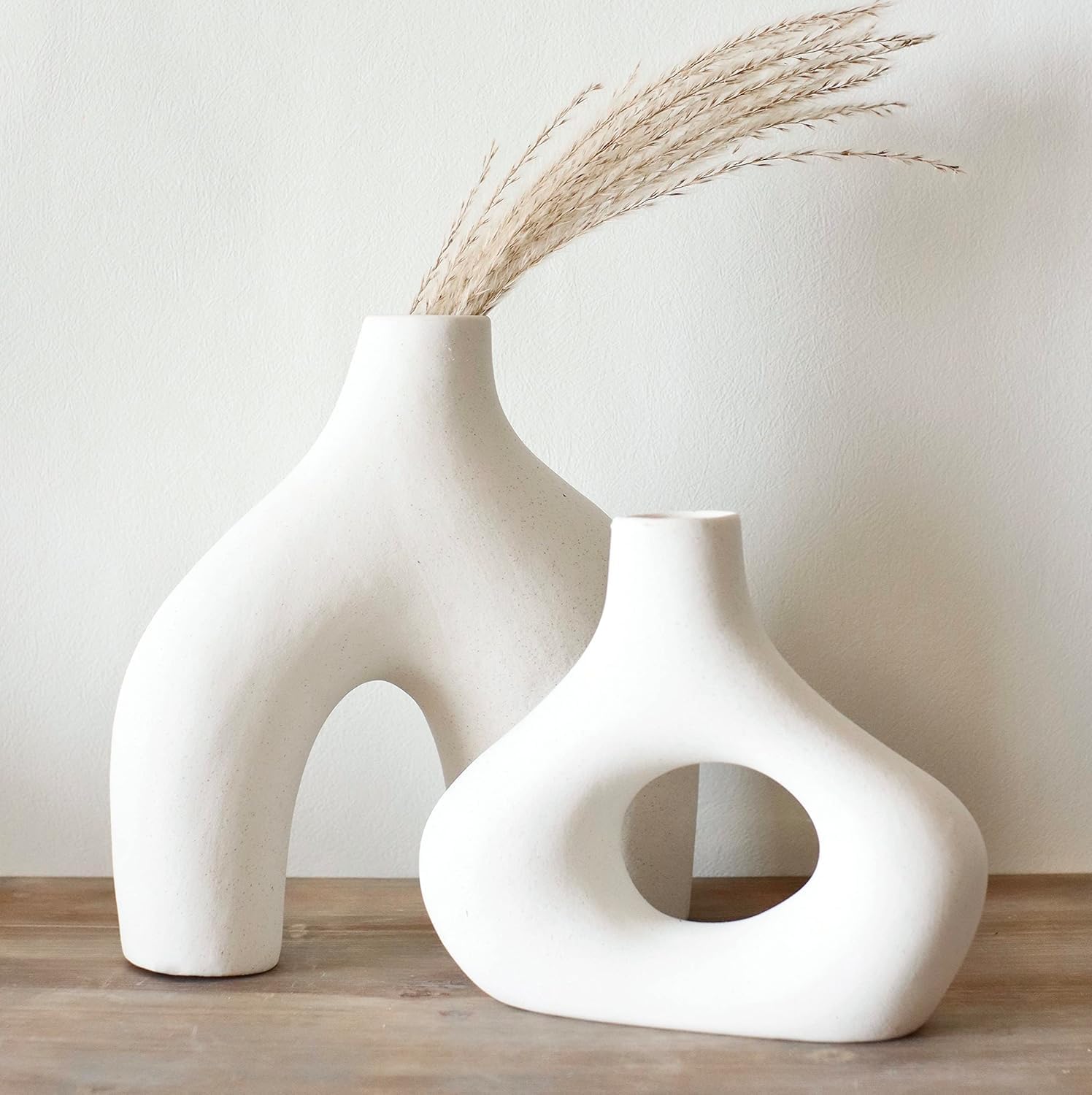 Modern Black Vase — Set of 2 - View 8
