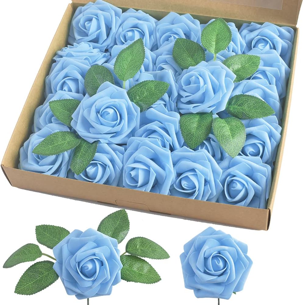 Blue Artificial Flowers — Aqua Blue