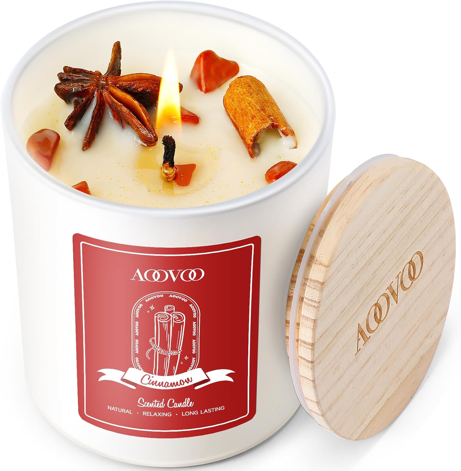 Luxe Metal Scented Candle — Apple Cinnamon Scented Candles