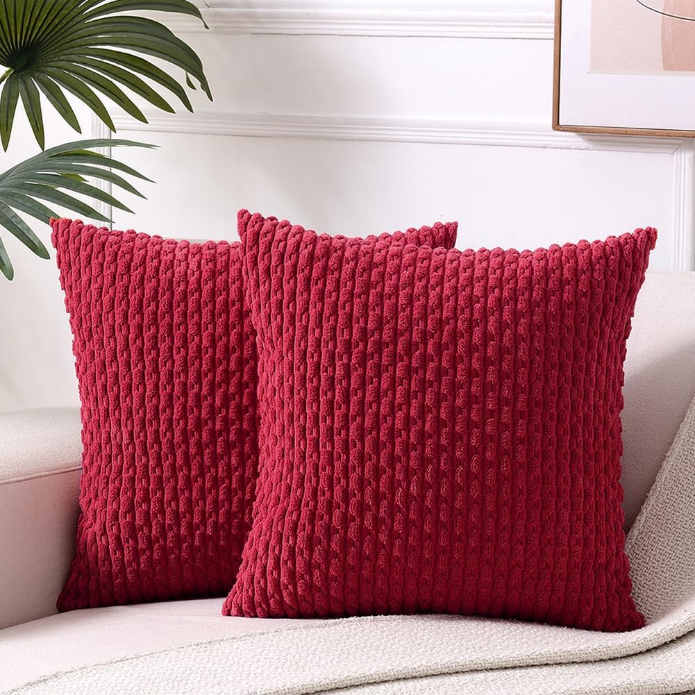 Boho Beige Throw Pillow Cover — 18" — 20" x 20" (Pack of 2)