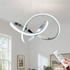 Dimmable Modern Black Chandelier — 7"