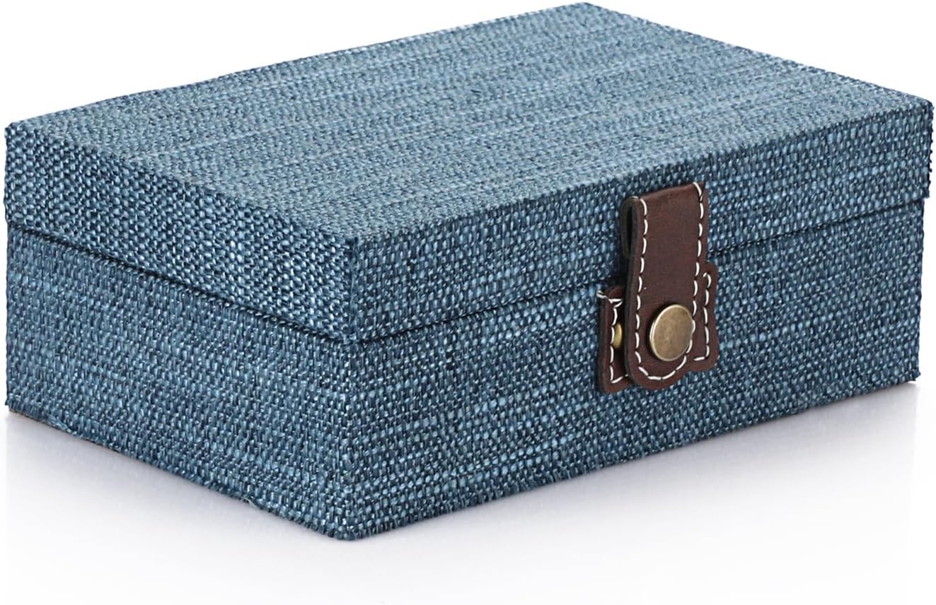 Linen Blue Storage Basket - View 8