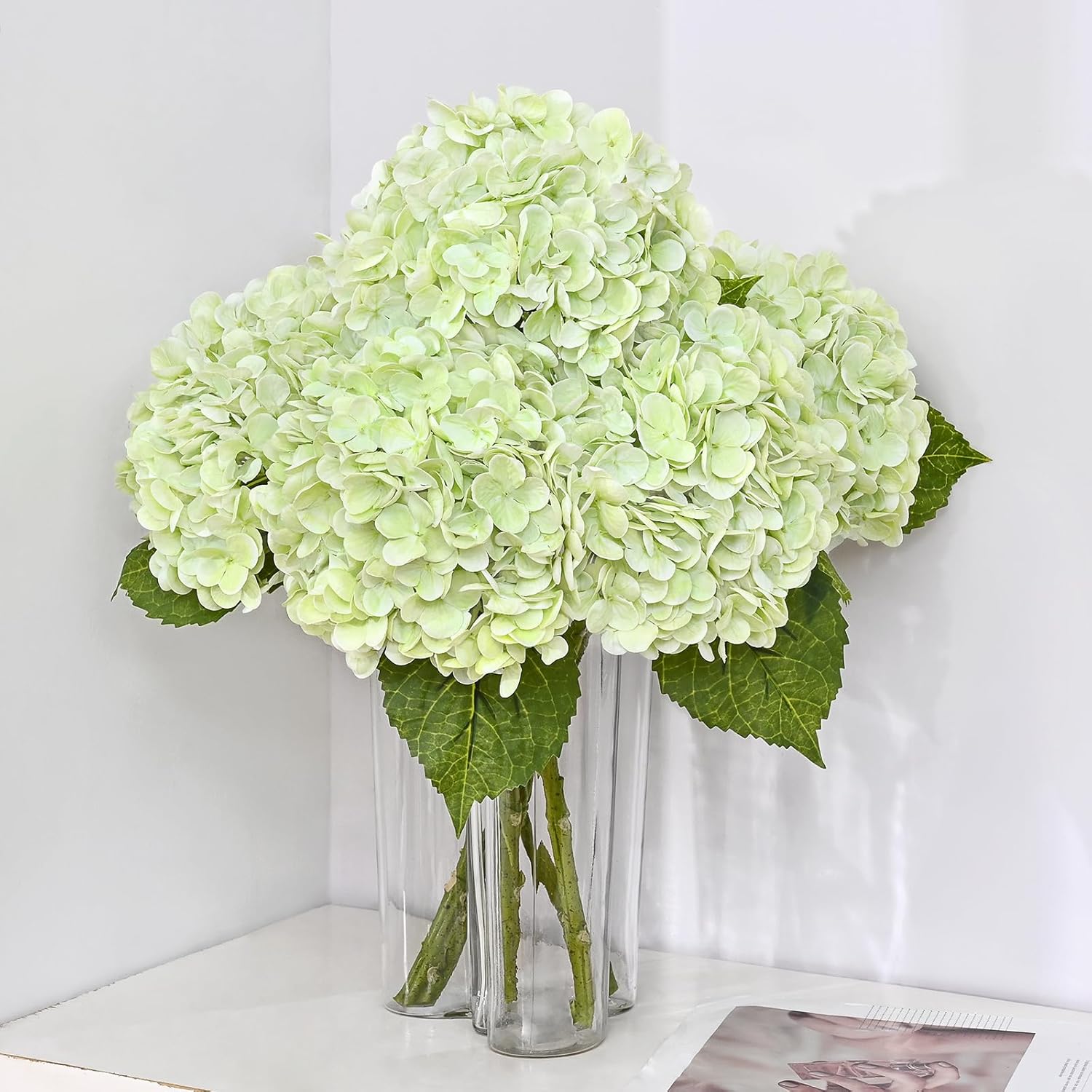 Blue Artificial Flowers — 3Pcs