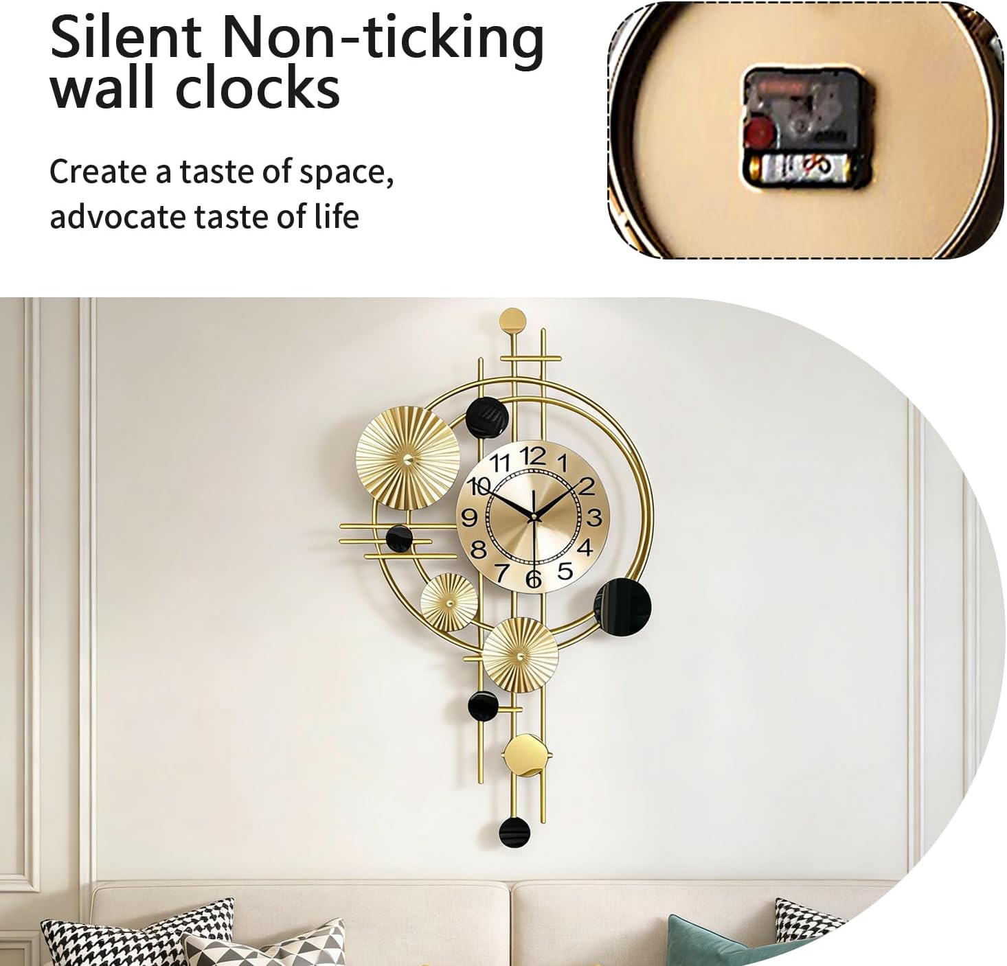 Battery Operated Farmhouse Gold Wall Decor — 7" - View 5