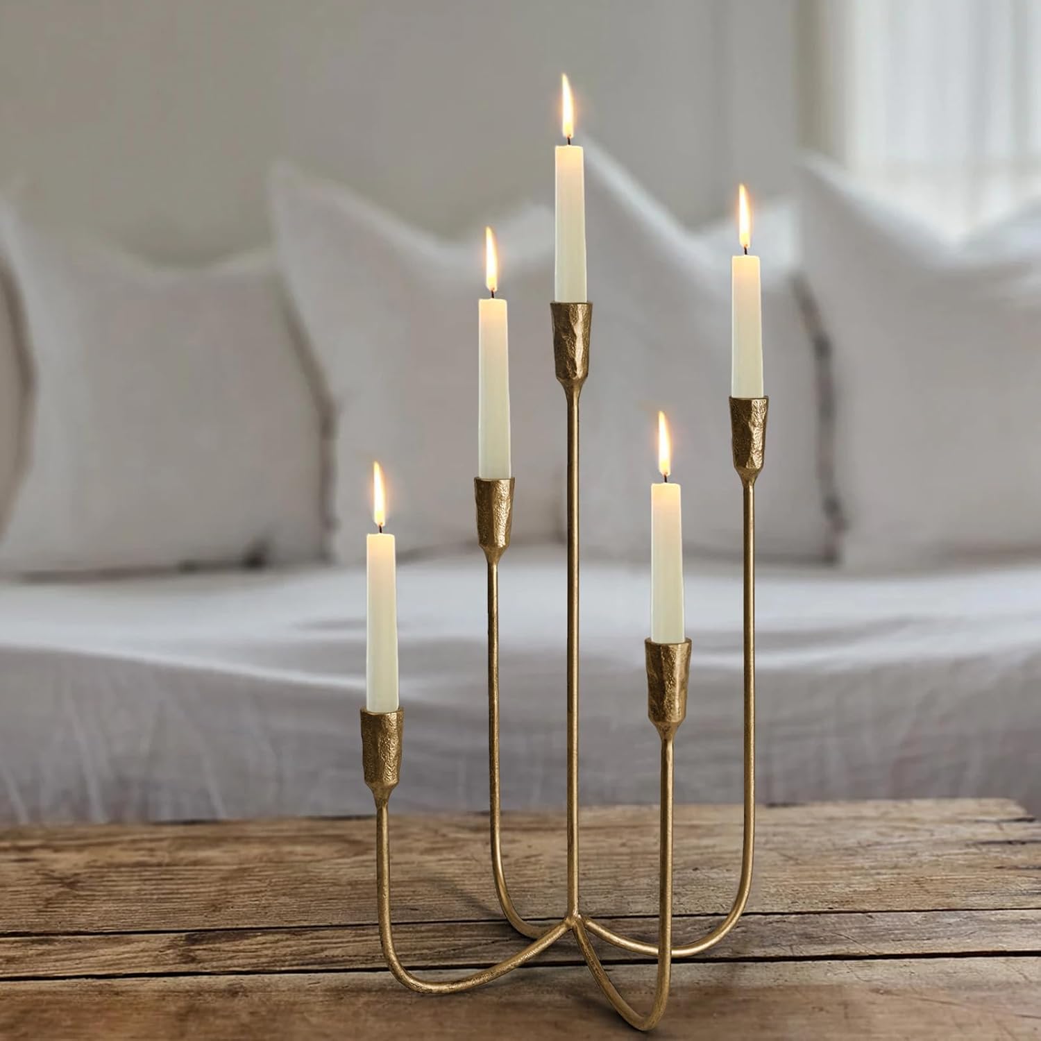 Antique Luxe Gold Candle — 15" - View 4