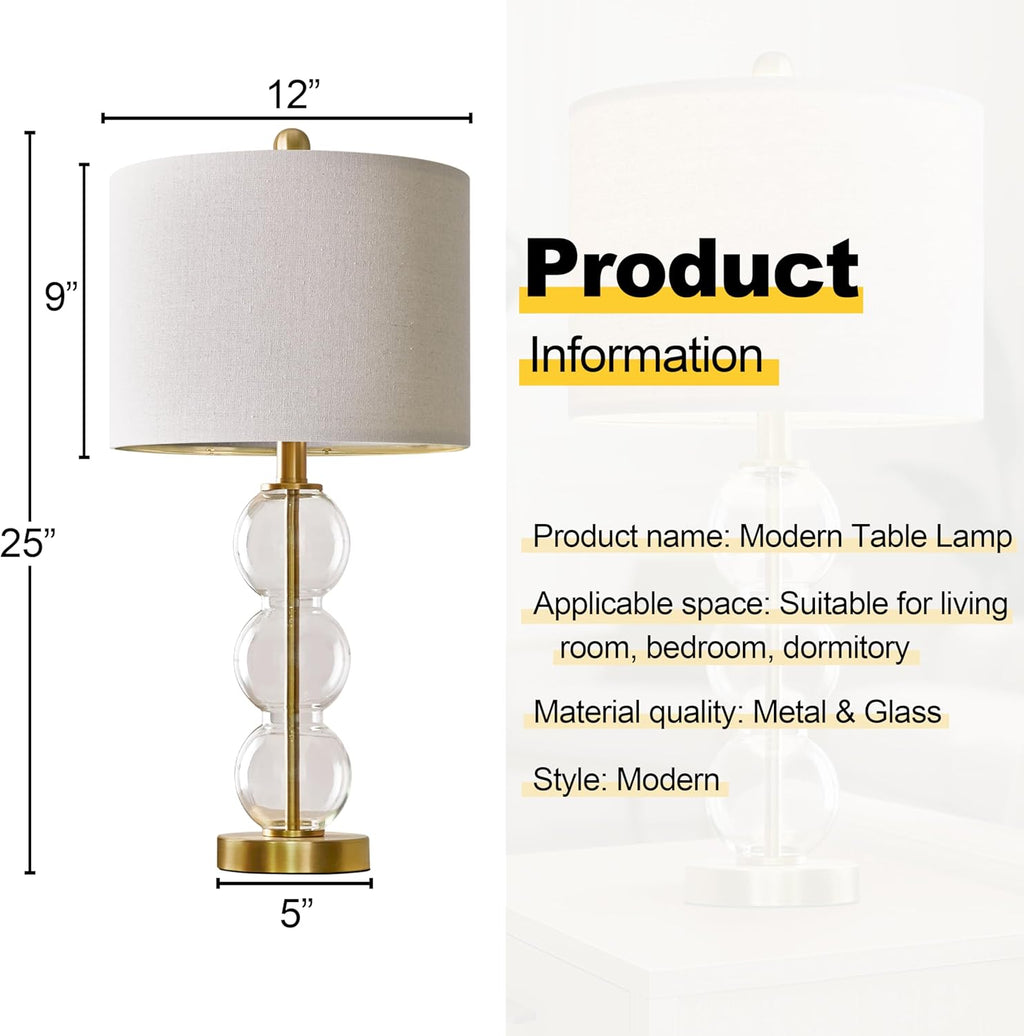 USB Luxe Black Bedside Lamp — 25" - View 4