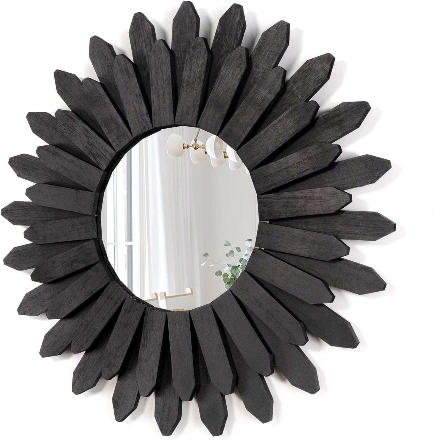 Boho Black Mirror — 12" — Black