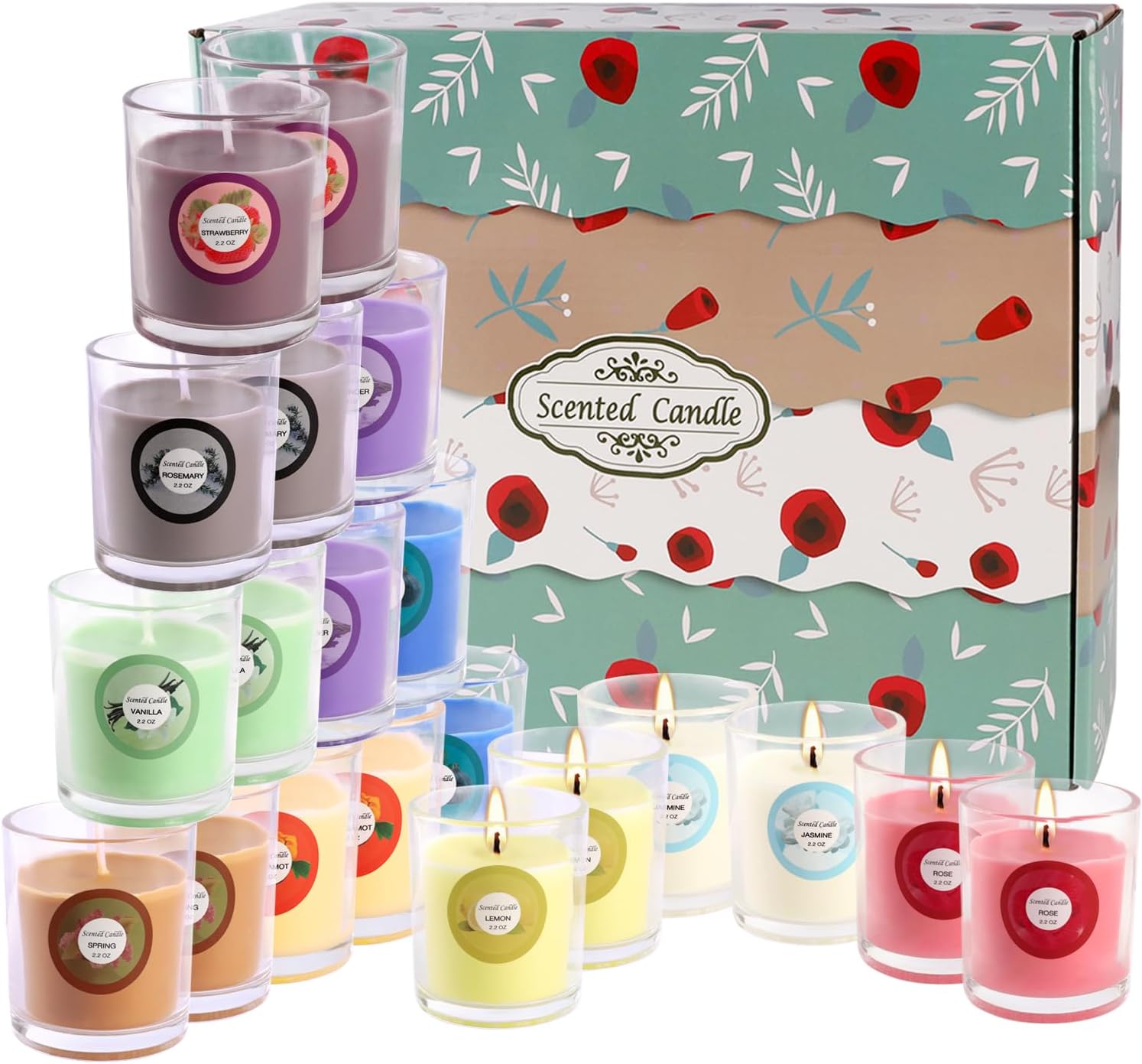 Soy Wax Brown Scented Candle - View 6