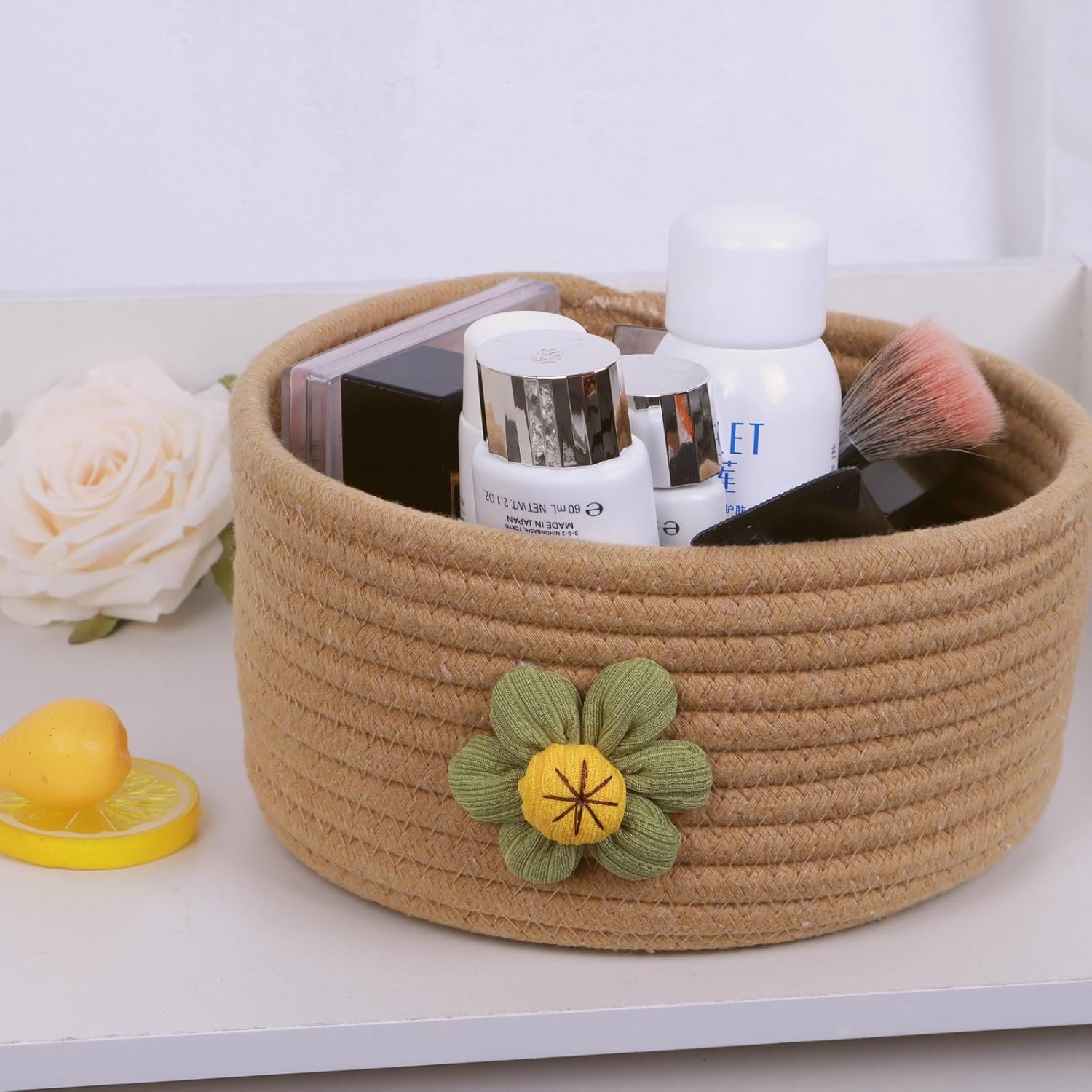 Boho Rattan Storage Basket - View 5