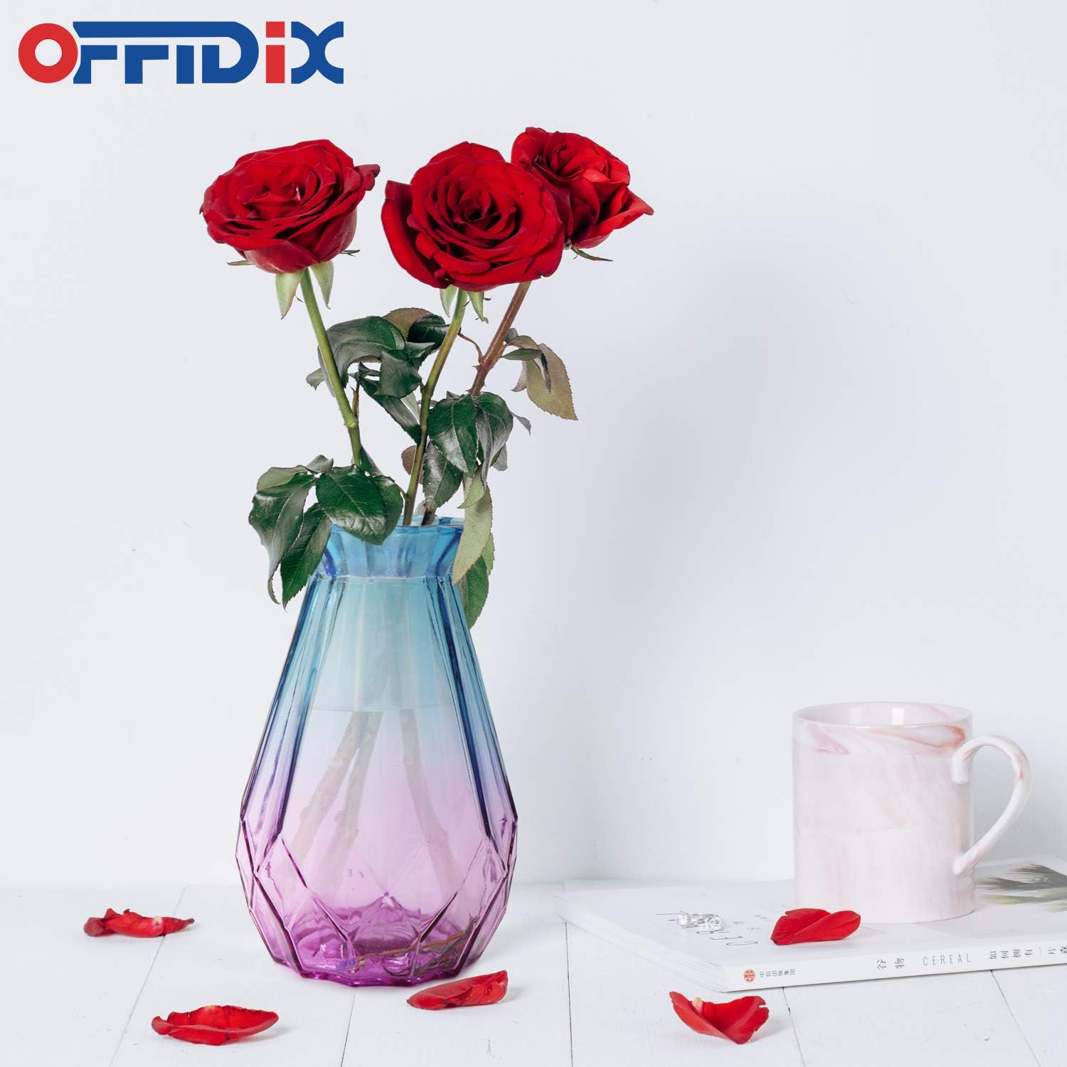 Modern Blue Flower Vase - View 5