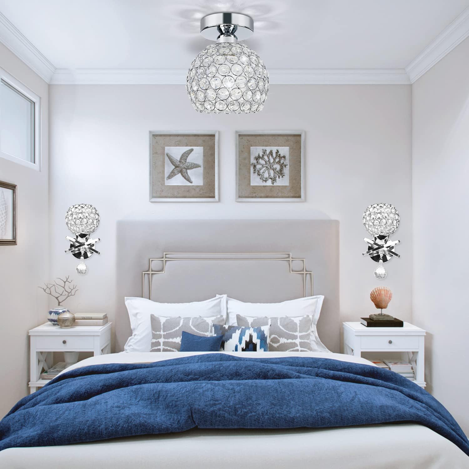 Luxe Black Chandelier — 7.7" - View 5